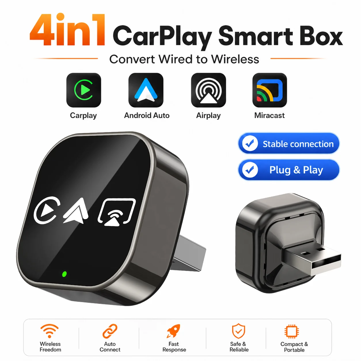 Smart Home Project - CarRocket Wireless Carplay Smart Box Android