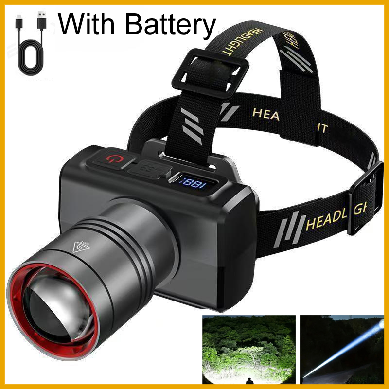 Motion Sensor Light - 2026 LED digital Rechargeable Headlamp Super