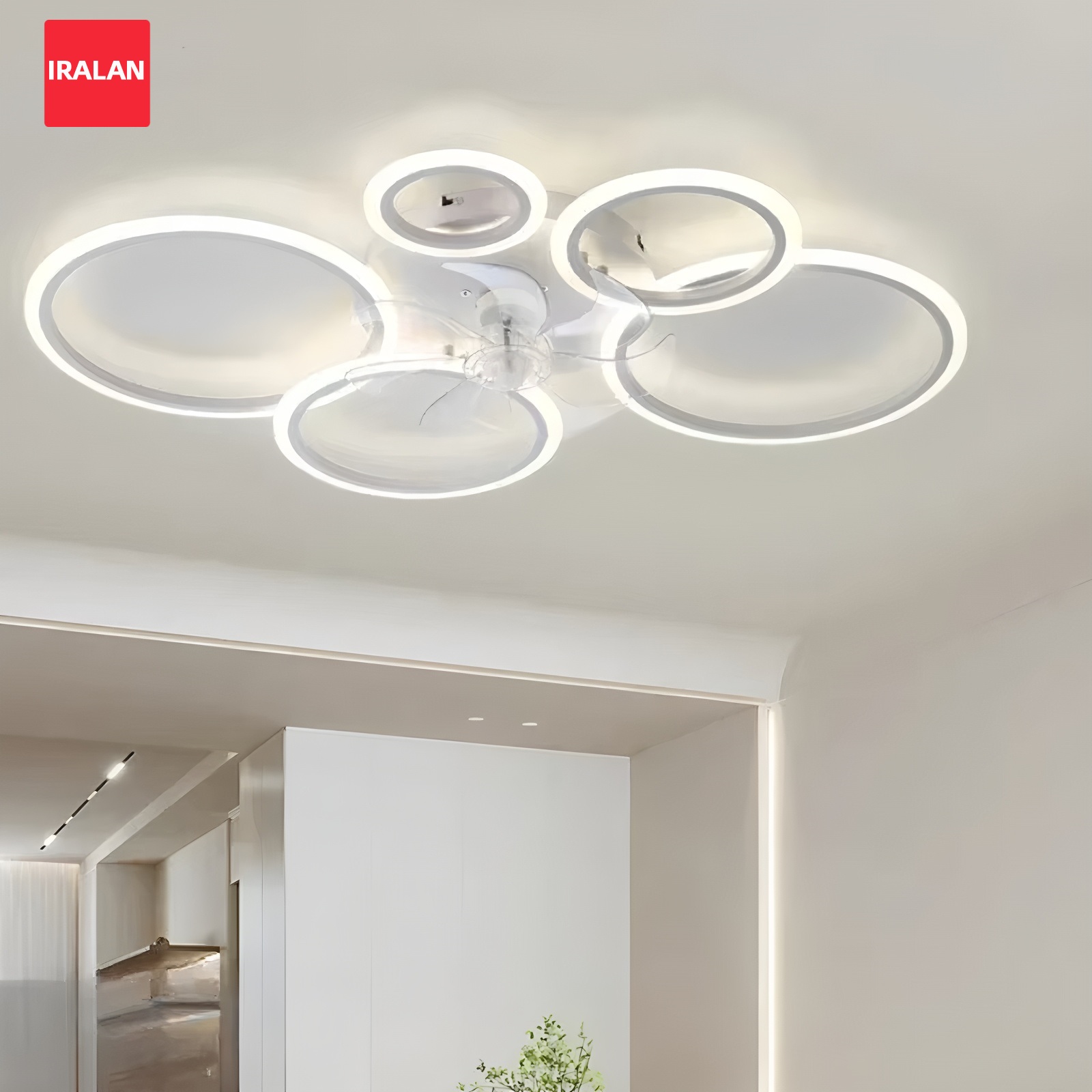 Smart Ceiling Fan - Ring Ceiling Fan with LED Lighting