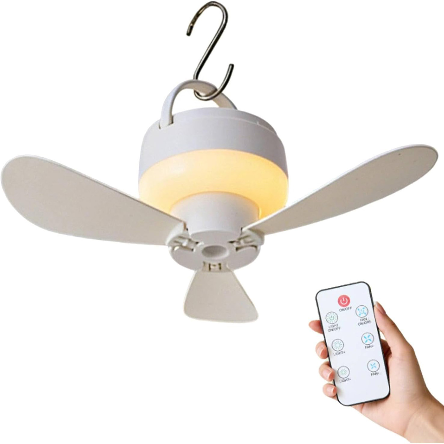 Smart Ceiling Fan - 5.51 Inch Dimmable Ceiling Fan Light