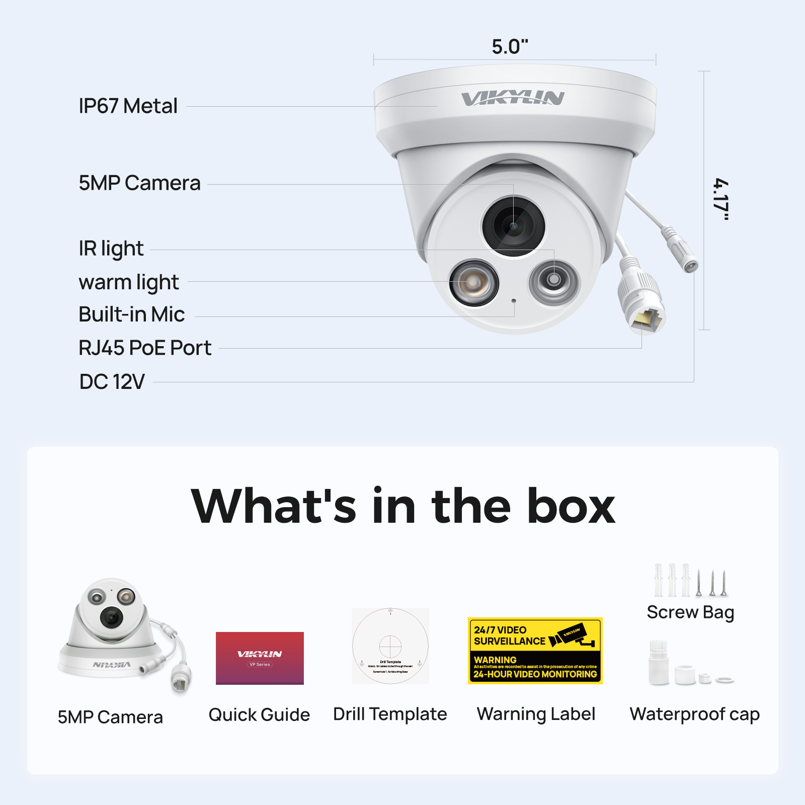 VIKYLIN 5MP Smart Dual Light I - огляд і ціна Smart Home Microsoft