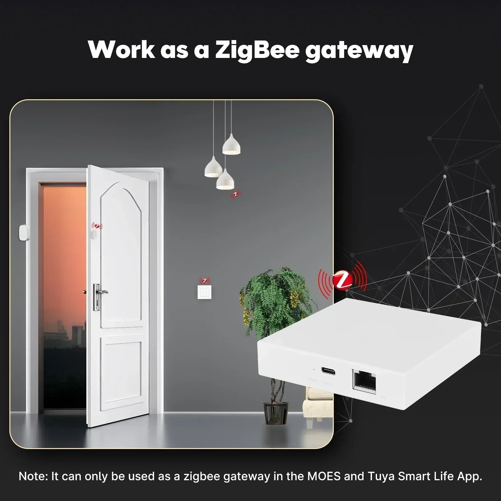 MOES Tuya Zigbee Matter Thread - огляд і ціна Smart Home Hub Matter