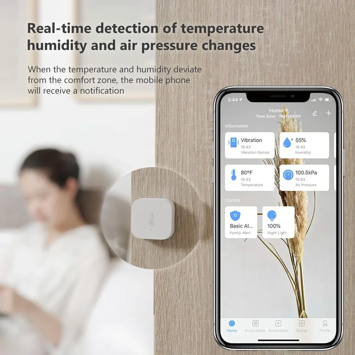 Aqara Temperature Sensor Zigbe - огляд і ціна Smart Home Hub Matter