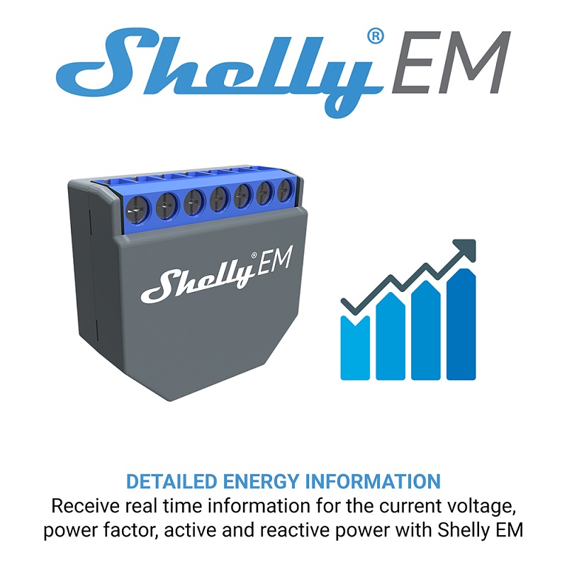 SHELLY EM Wifi Smart Life Cont - огляд і ціна Smart Home Life
