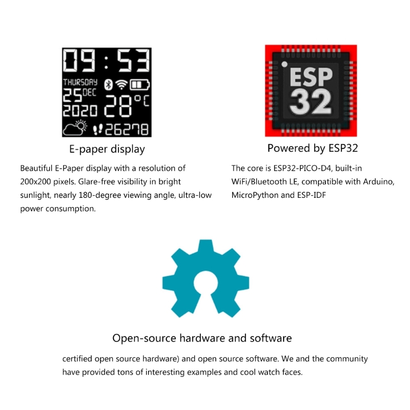 K0EA ESP32 Smartwatch Open Sou - огляд і ціна Smart Home Open Source