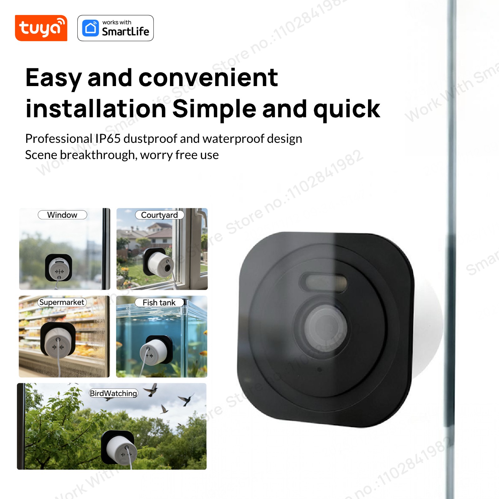 3MP 2K Tuya Window Camera,2.4G - огляд і ціна Smart Home Os
