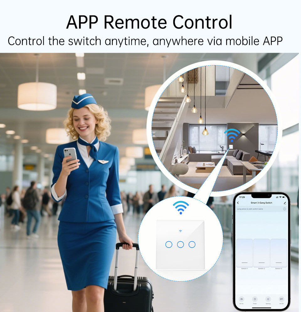 WiFi RF 433mhz Touch Wall Ligh - огляд і ціна Smart Light Switch