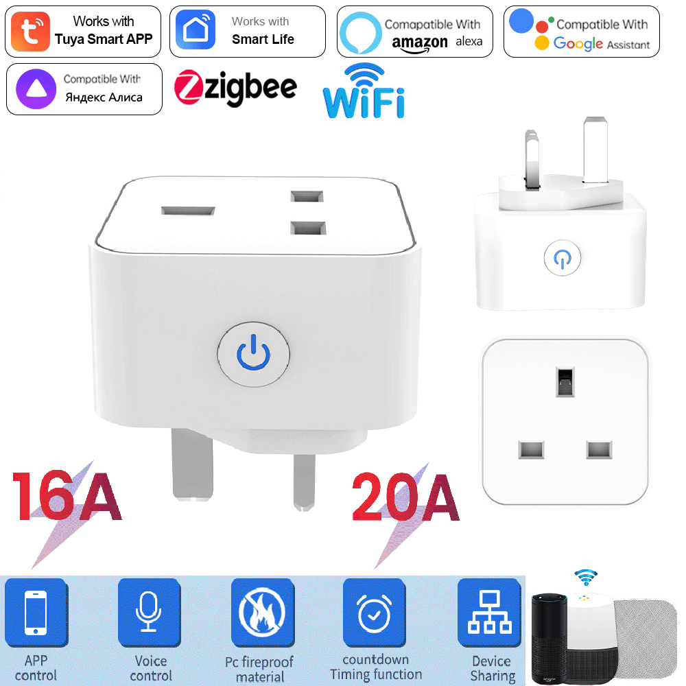 Tuya Smart Socket 16A/20A WiFi - огляд і ціна Smart Home Or Smart Home