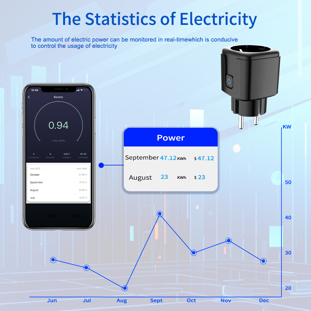 Tuya Smart Socket WiFi Remote  - огляд і ціна Smart Home Energy