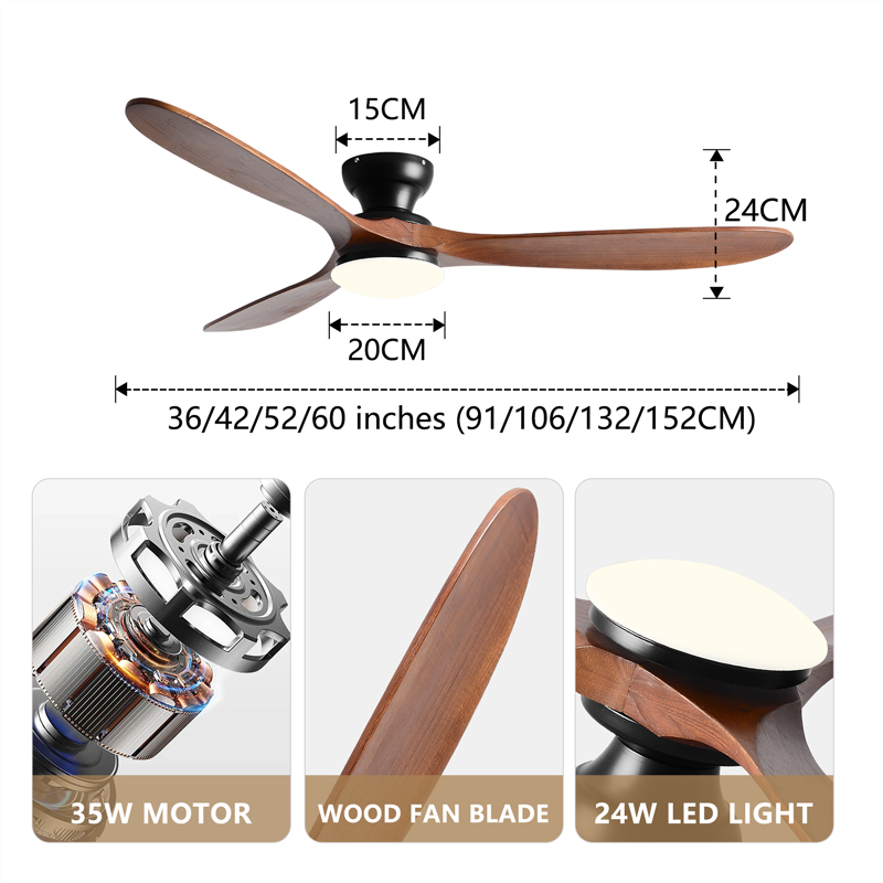 42/52 Inch Low Floor Ceiling F - огляд і ціна Smart Ceiling Fan