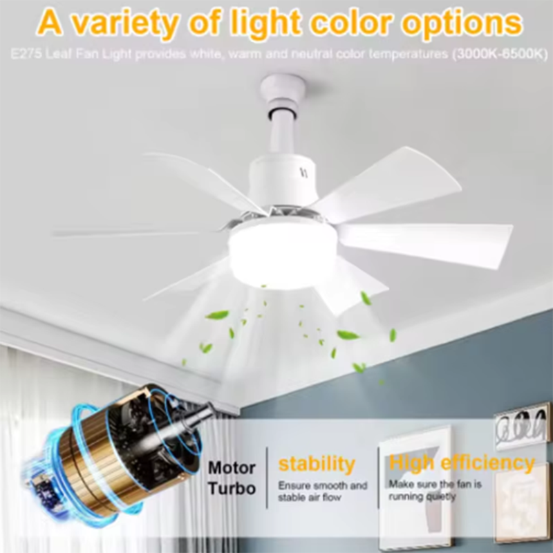 40W E27 LED Ceiling Fan Light  - огляд і ціна Smart Ceiling Fan