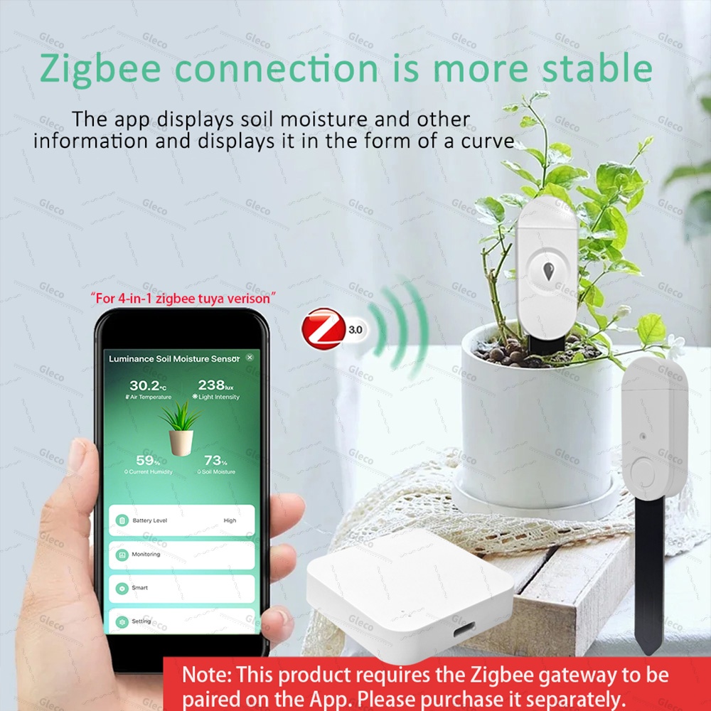 Zigbee Soil Moisture Sensor Me - огляд і ціна Smart Home Villa