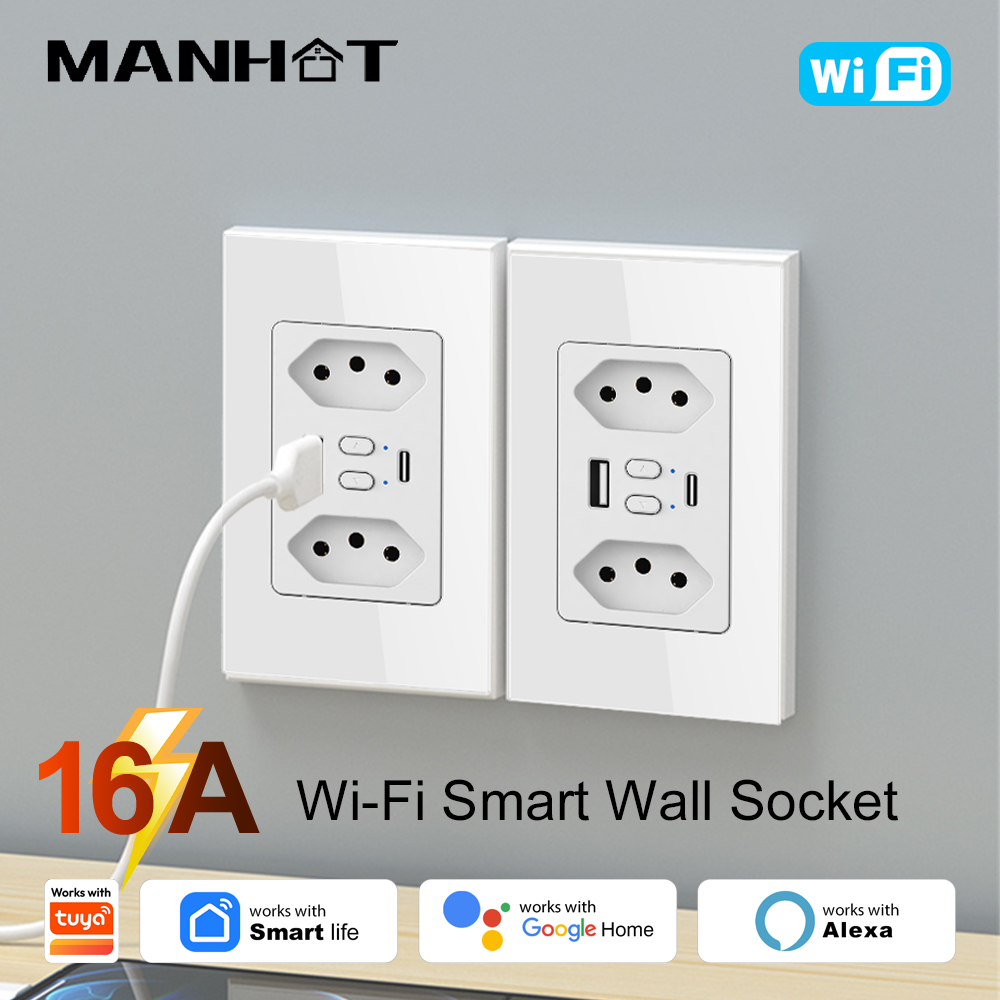 MANHOT Wifi Smart Brazil Socke - огляд і ціна Smart Home Energy