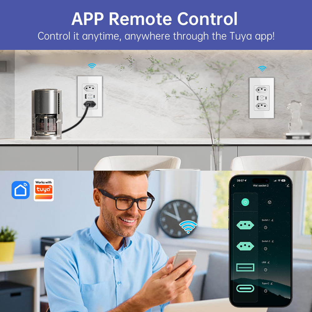 MANHOT Wifi Smart Brazil Socke - огляд і ціна Smart Home Energy