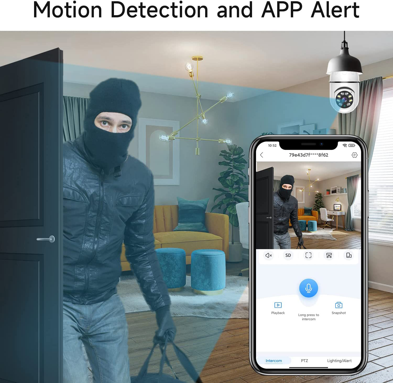 8MP E27 Bulb Surveillance Came - огляд і ціна Smart Baby Night Light