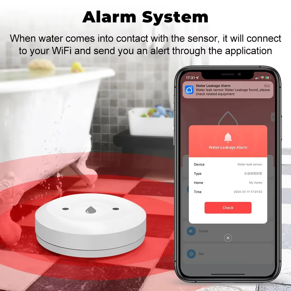 Tuya ZigBee 3.0 Water Leak Det - огляд і ціна Smart Home Project