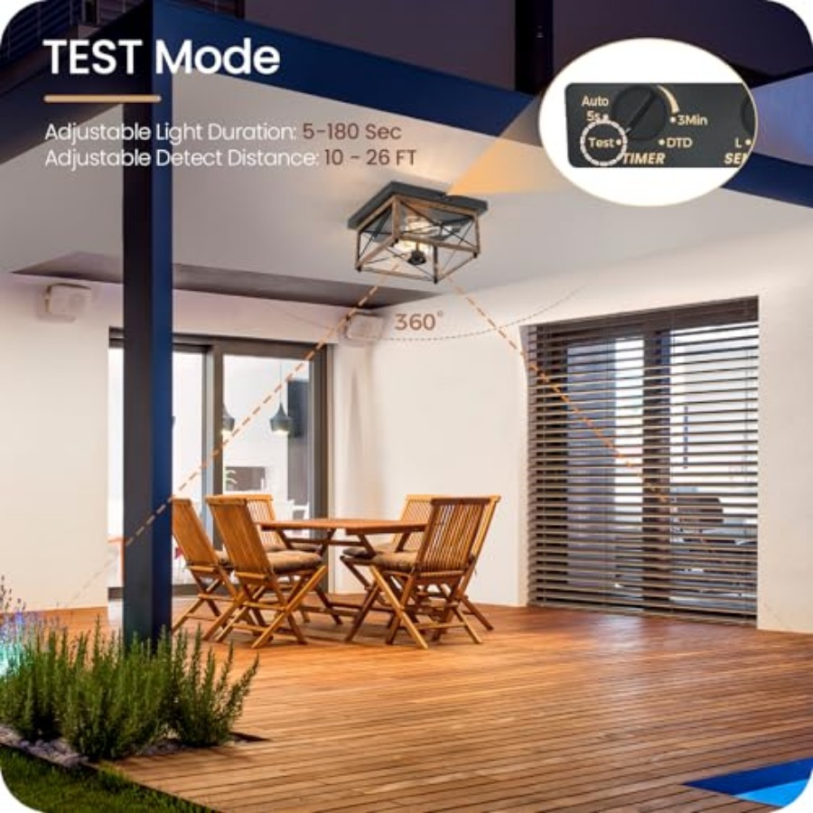 Outdoor Ceiling Light with Mot - огляд і ціна Motion Sensor Light