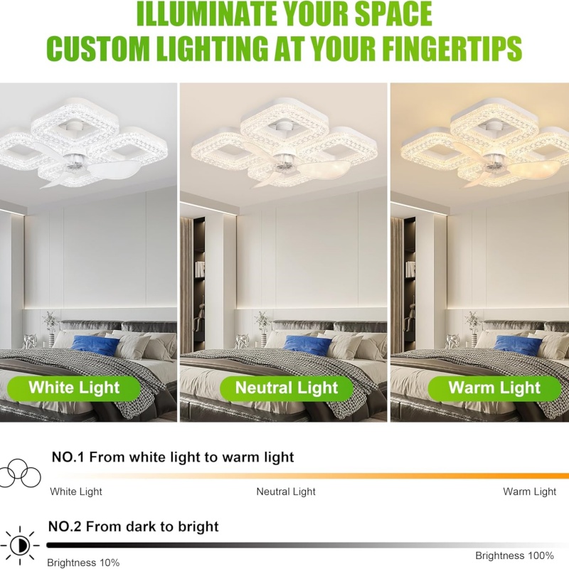 Smart LED Ceiling Fan Light 48 - огляд і ціна Smart Ceiling Fan