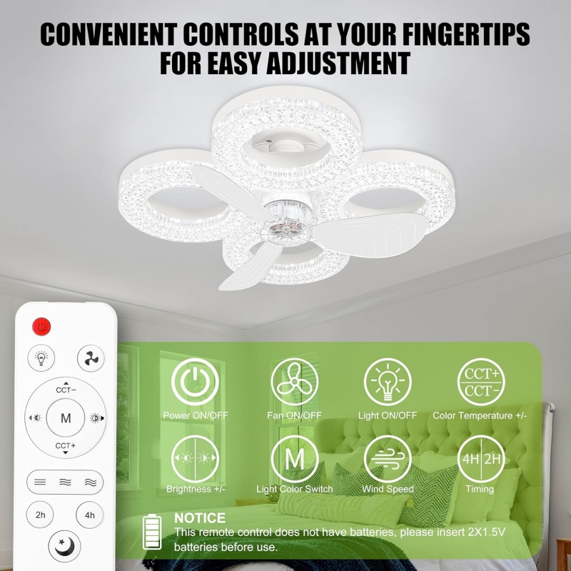 Smart LED Ceiling Fan Light 48 - огляд і ціна Smart Ceiling Fan