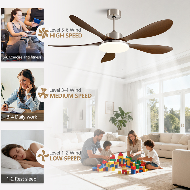 40/46/56inch 5 Blade DC Motor  - огляд і ціна Smart Ceiling Fan