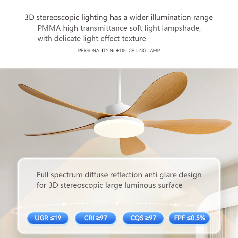 40/46/56inch 5 Blade DC Motor  - огляд і ціна Smart Ceiling Fan