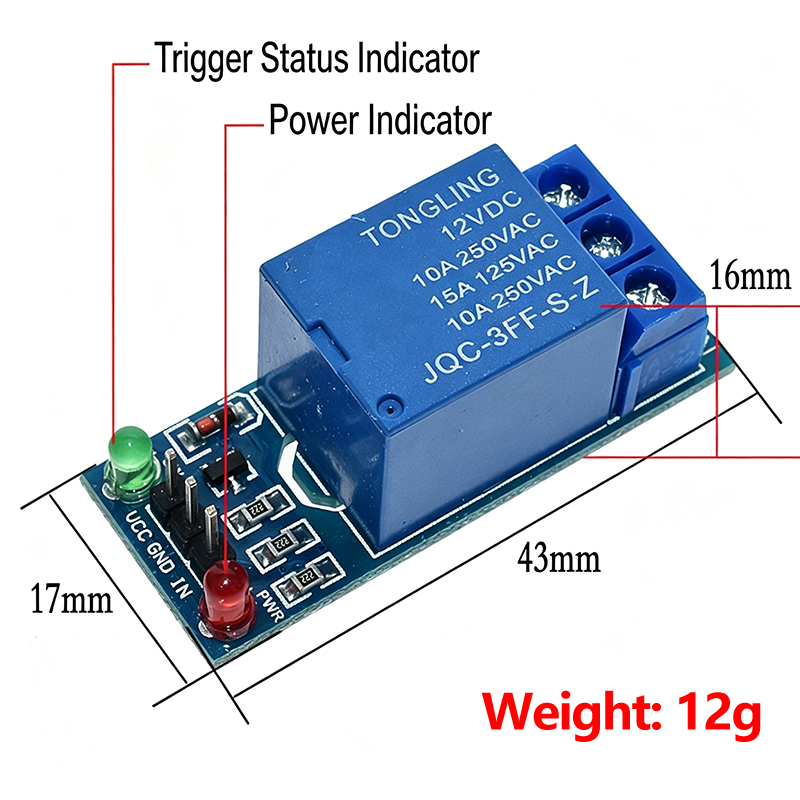 1‑Channel Relay Module 3.3V 5V - огляд і ціна Smart Home Arduino Project