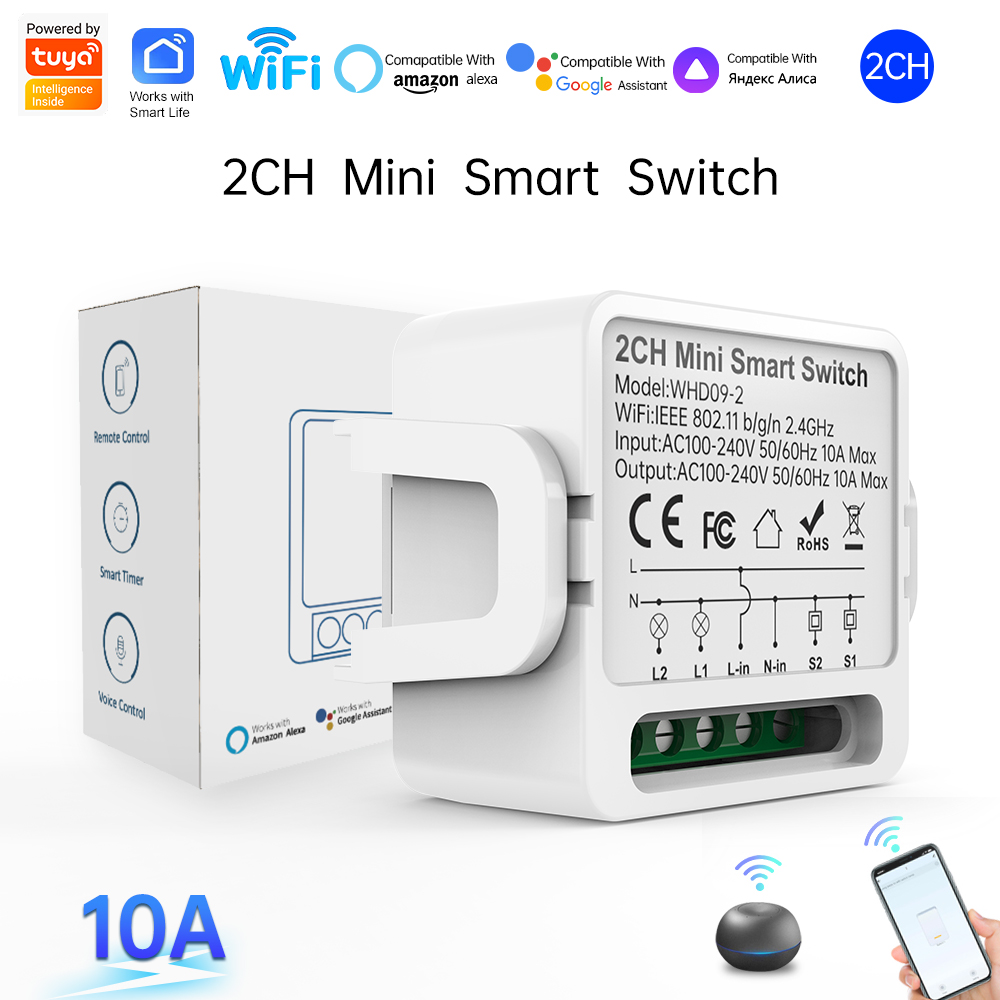 2 Way Tuya Smart Switch 2Gang  - огляд і ціна Smart Home Life