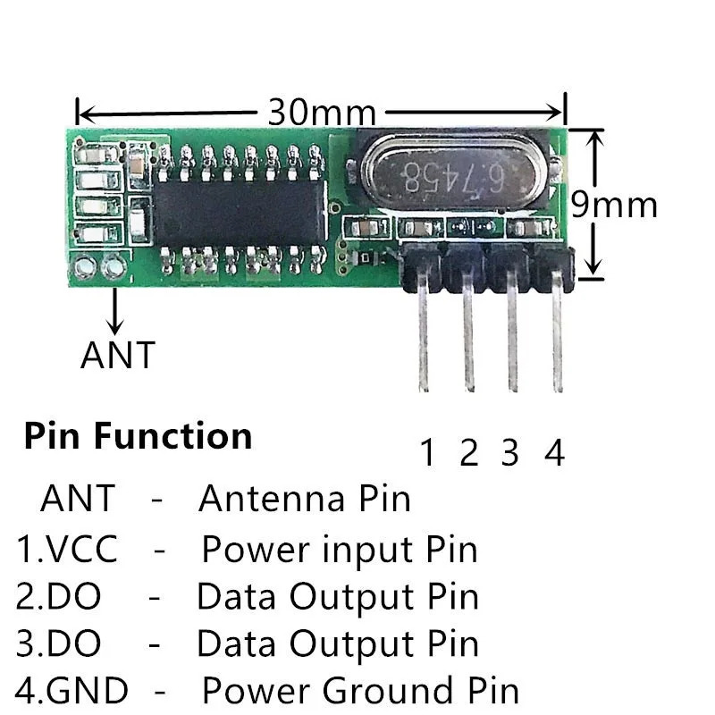 433Mhz RF Transmitter and Rece - огляд і ціна Smart Home Arduino Project